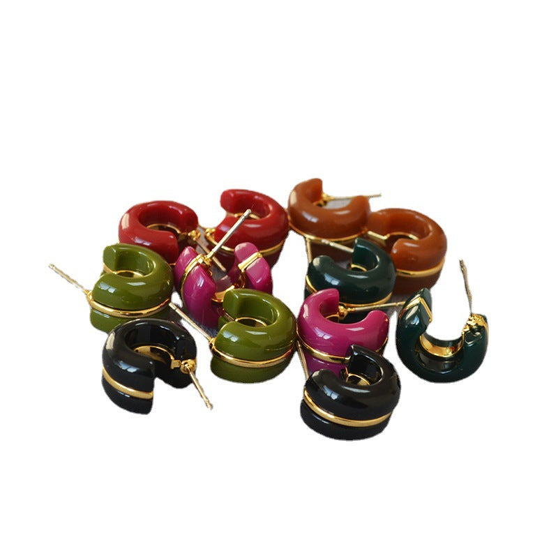 Delicate Artisan Gold Earring