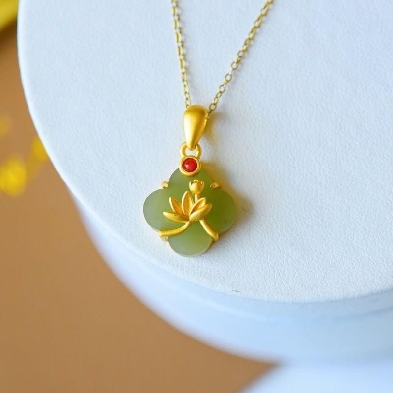 Delicate Artisan Gold Pendant