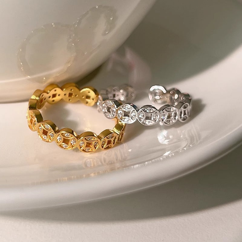 Delicate Artisan Gold Ring