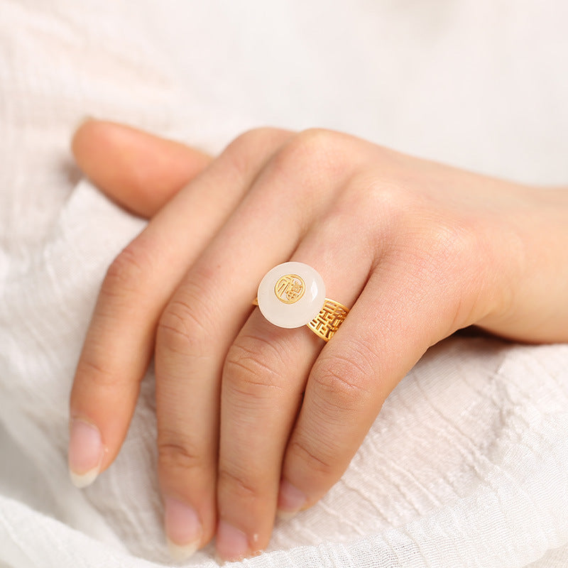 Delicate Artisan Gold Ring