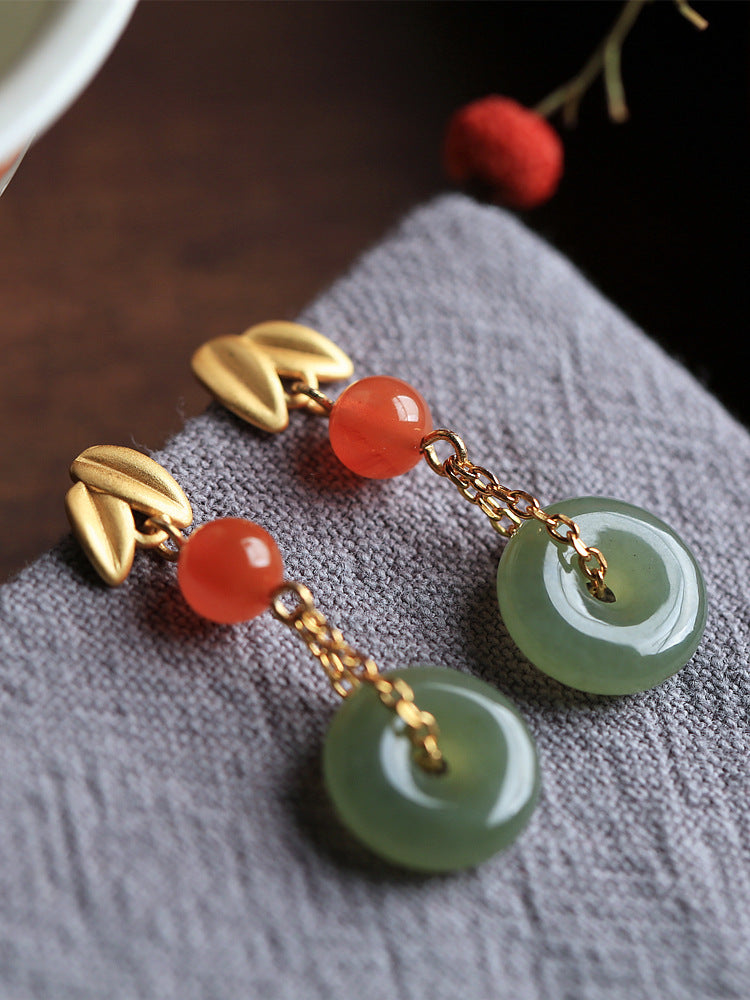 Delicate Artisan Gold Earring