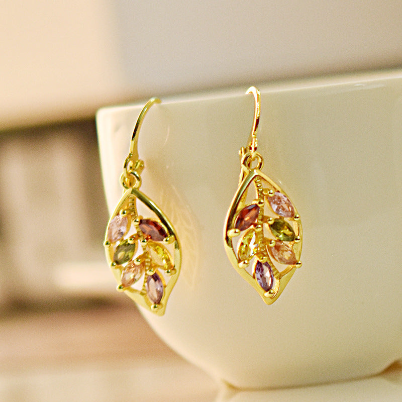 Delicate Artisan Gold Earring