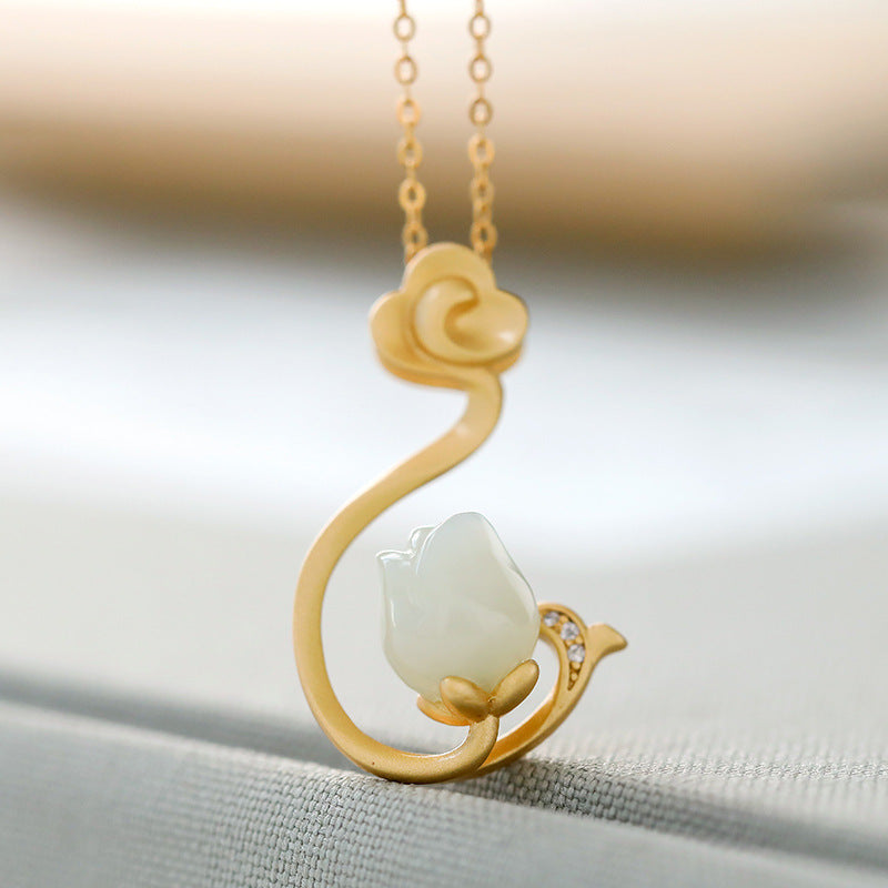 Delicate Artisan Gold Pendant