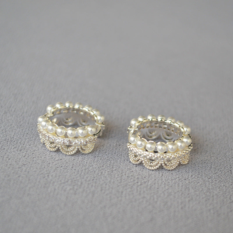 Vintage Handmade Gold Earring