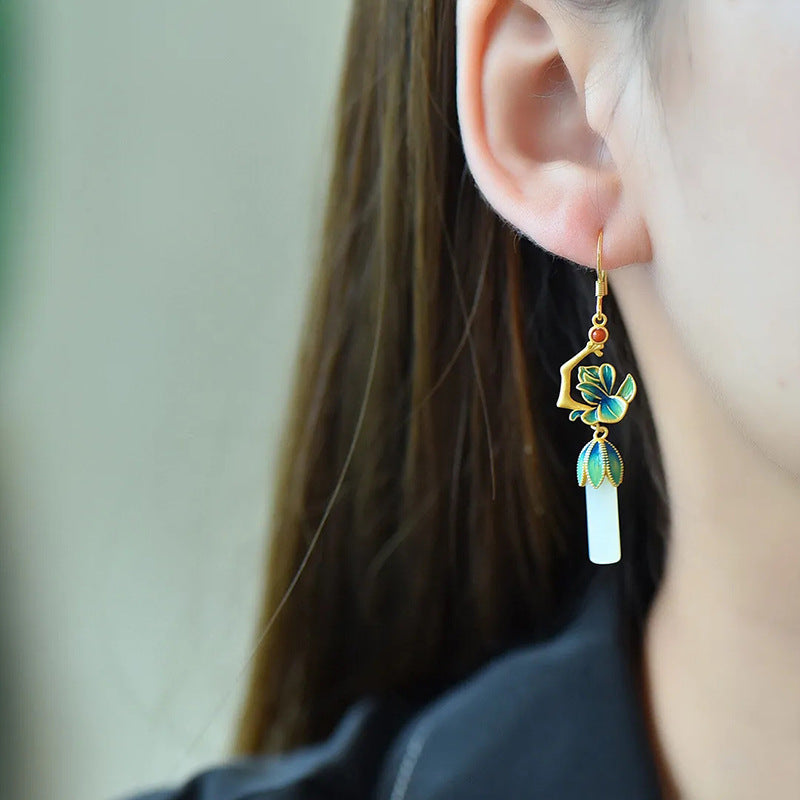 Delicate Artisan Silver Earring