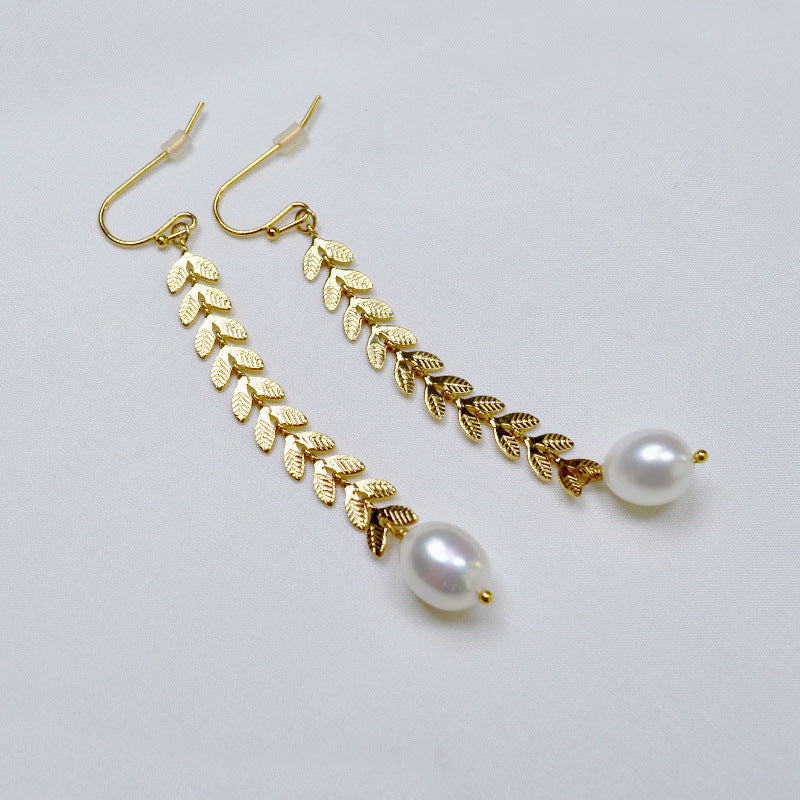 Vintage Handmade Gold Earring