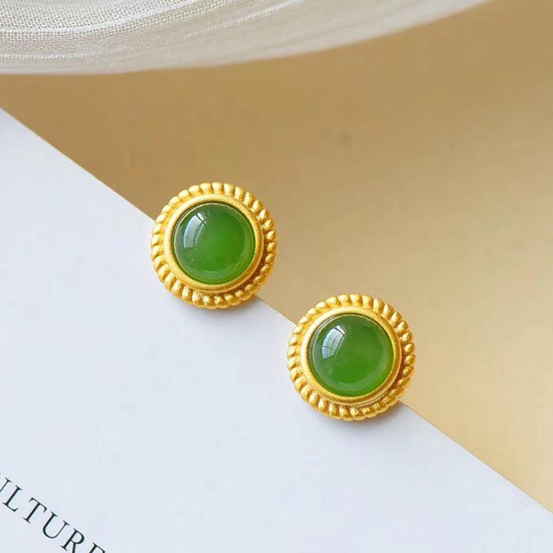 Vintage Handmade Gold Earring