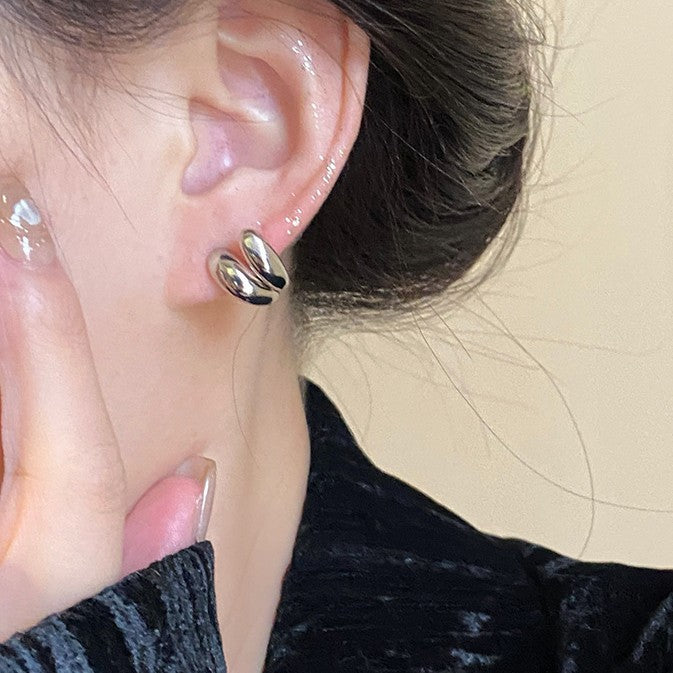 Vintage Handmade Silver Earring