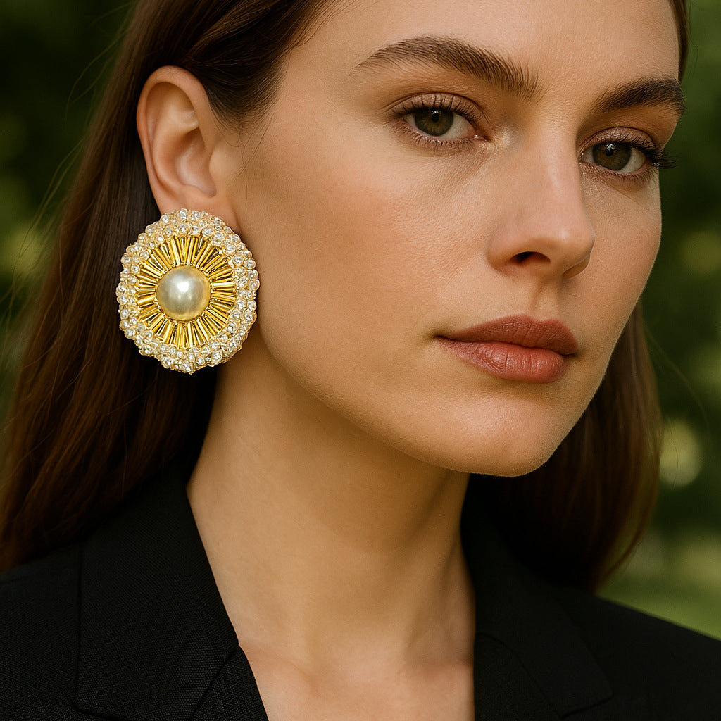 Delicate Artisan Pearl Earring