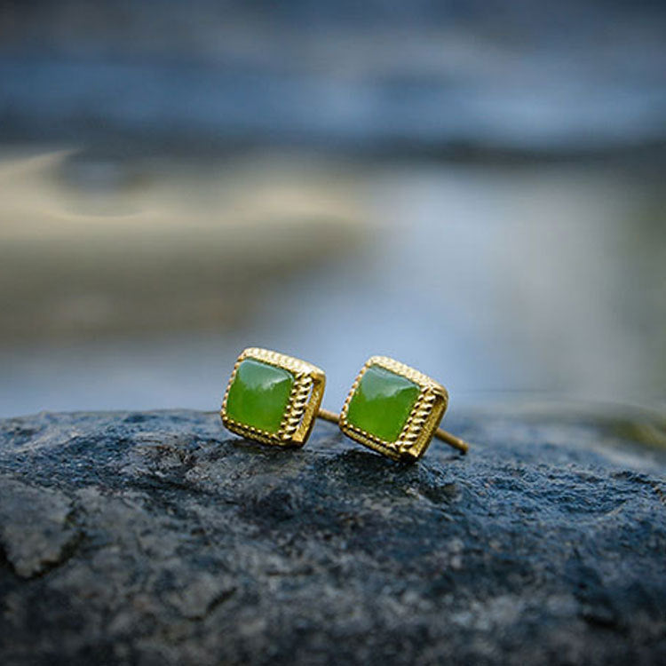 Delicate Artisan Gold Earring