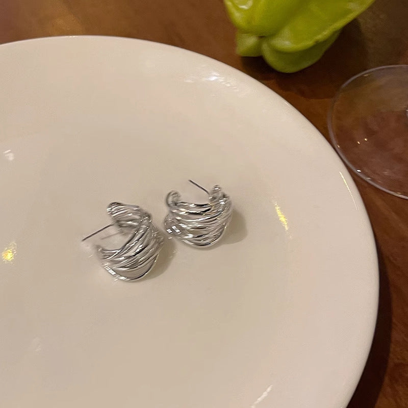 Classic Silver Earring with Timeless Appeal