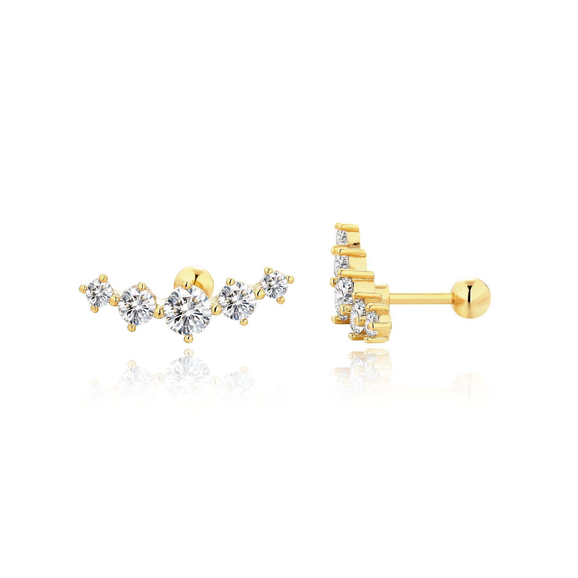 Romantic Gold Earring for Special Moments