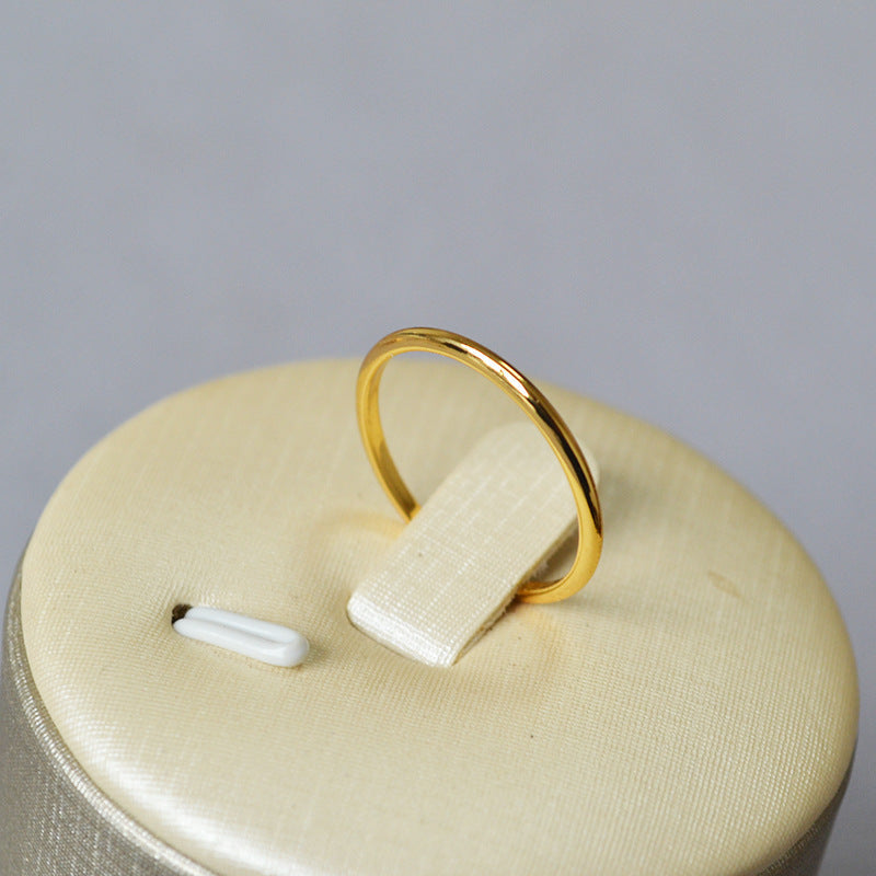 Delicate Artisan Gold Ring