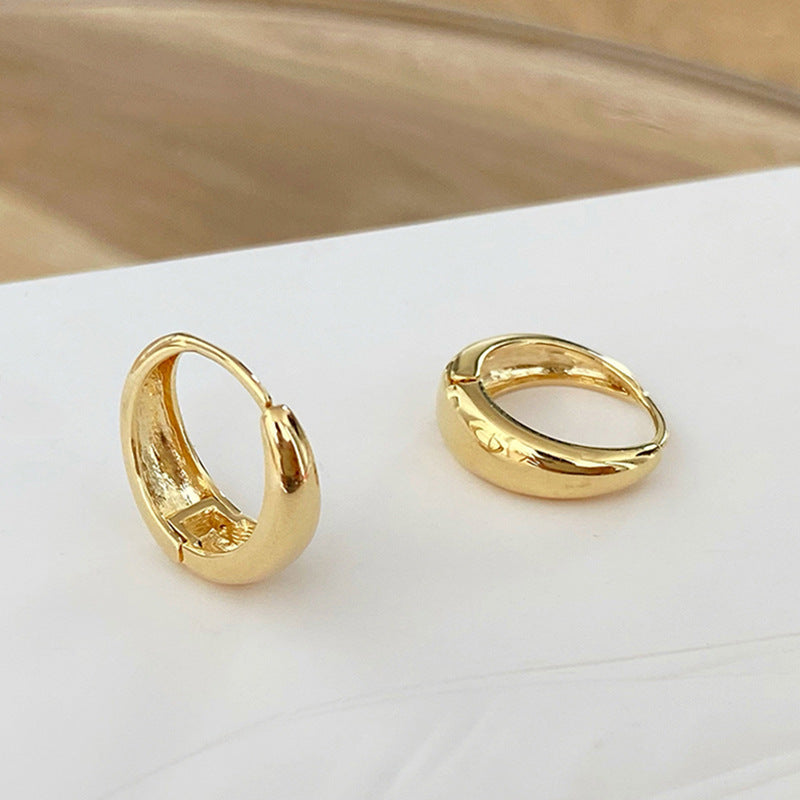 Delicate Artisan Gold Earring