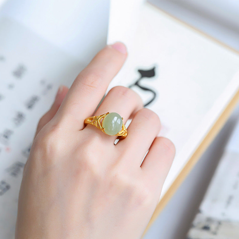 Delicate Artisan Gold Ring