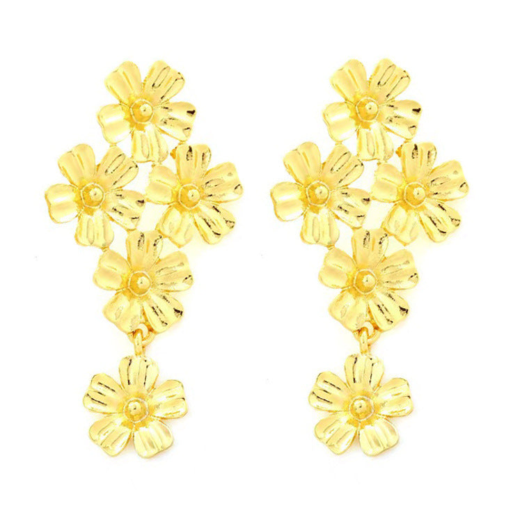 Delicate Artisan Gold Earring