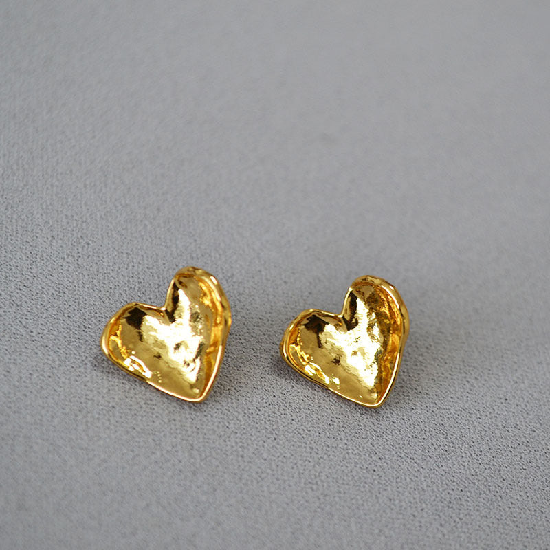Delicate Artisan Gold Earring