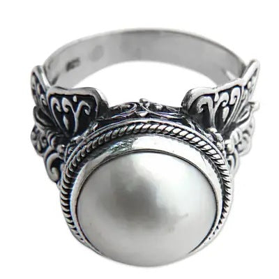 Vintage Handmade Pearl Ring