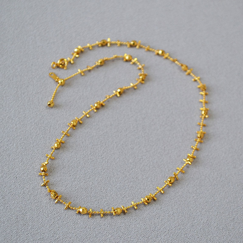 Delicate Artisan Gold Necklace