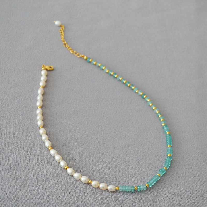 Delicate Artisan Pearl Necklace