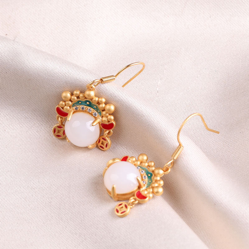 Delicate Artisan Gold Earring