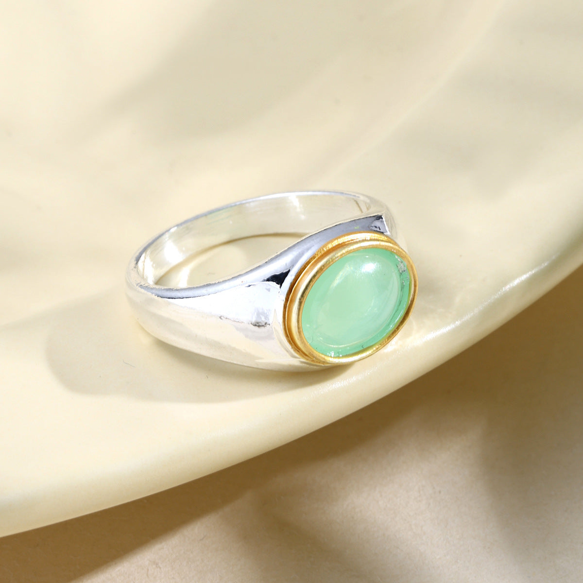 Delicate Artisan Gold Ring
