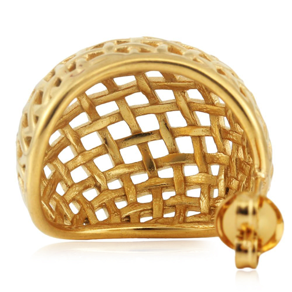 Vintage Handmade Gold Earring
