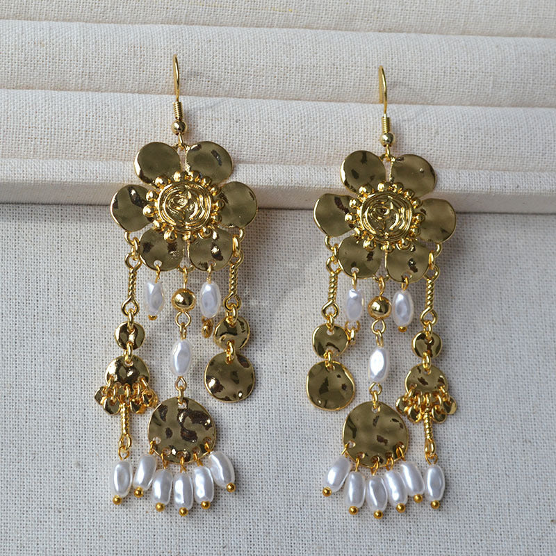 Delicate Artisan Pearl Earring
