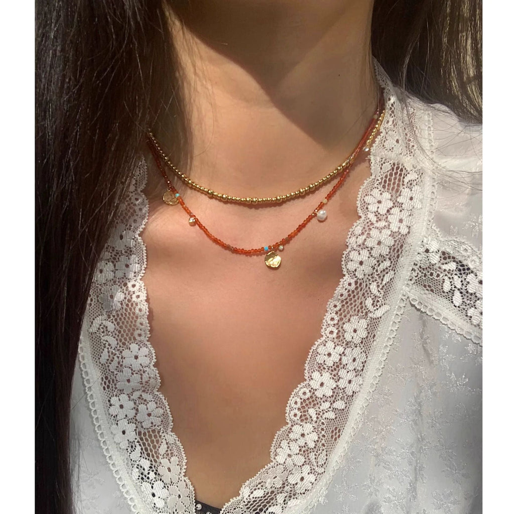 Vintage Handmade Gold Necklace