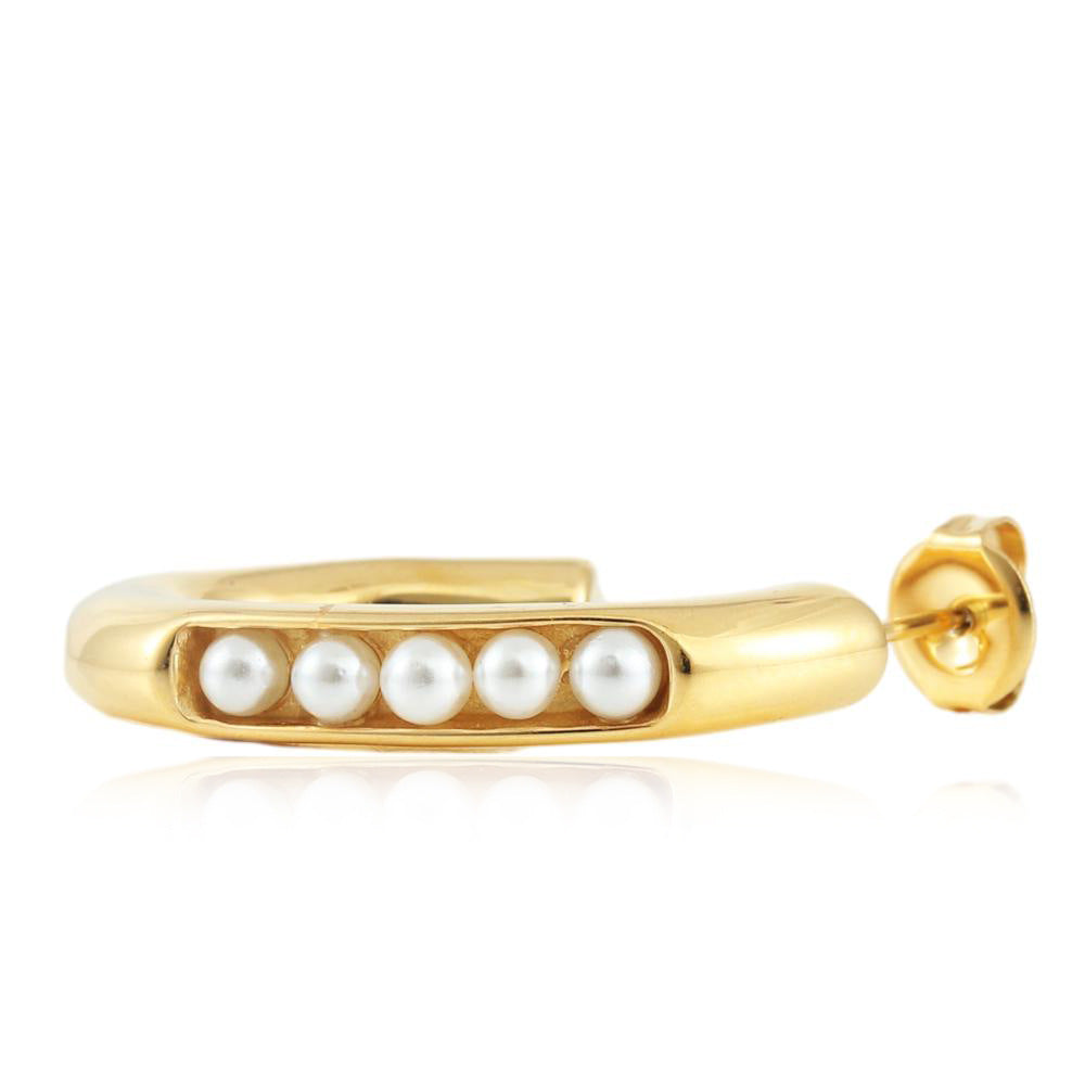 Vintage Handmade Gold Earring