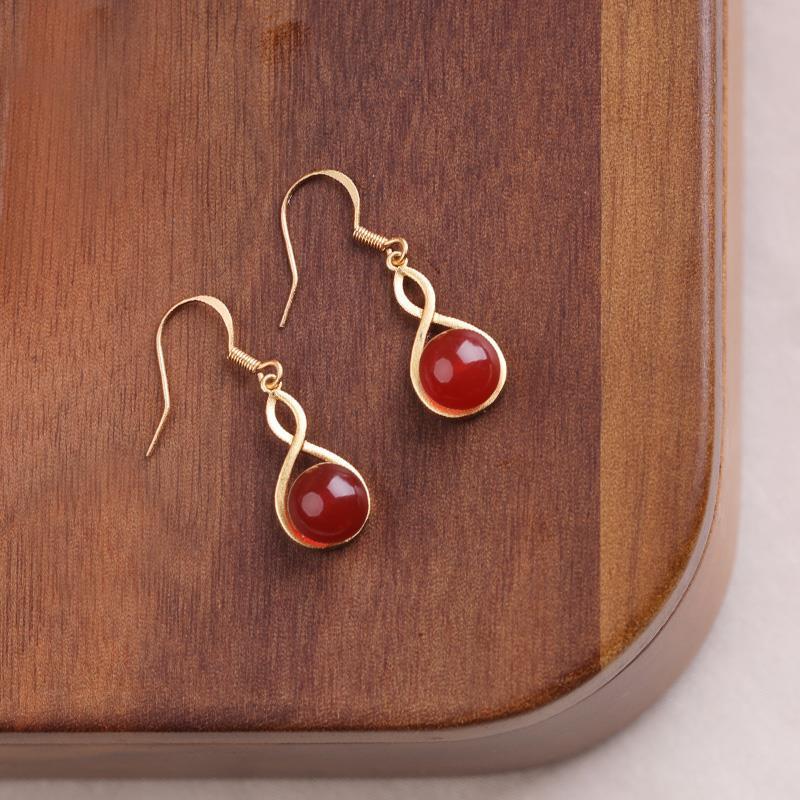 Delicate Artisan Gold Earring