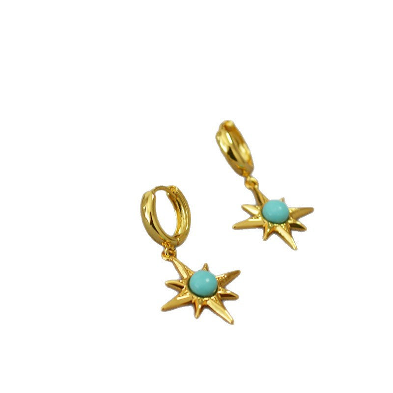 Delicate Artisan Gold Earring