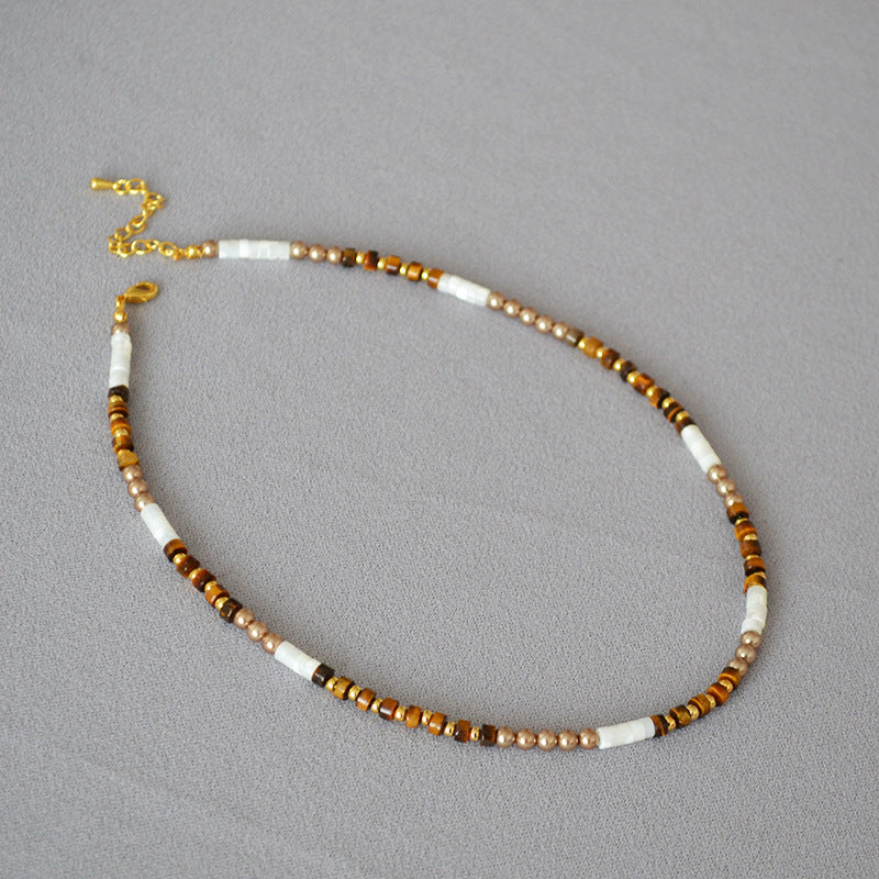 Delicate Artisan Pearl Necklace