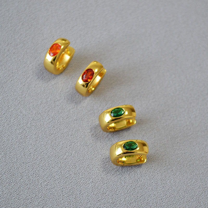 Vintage Handmade Gold Earring