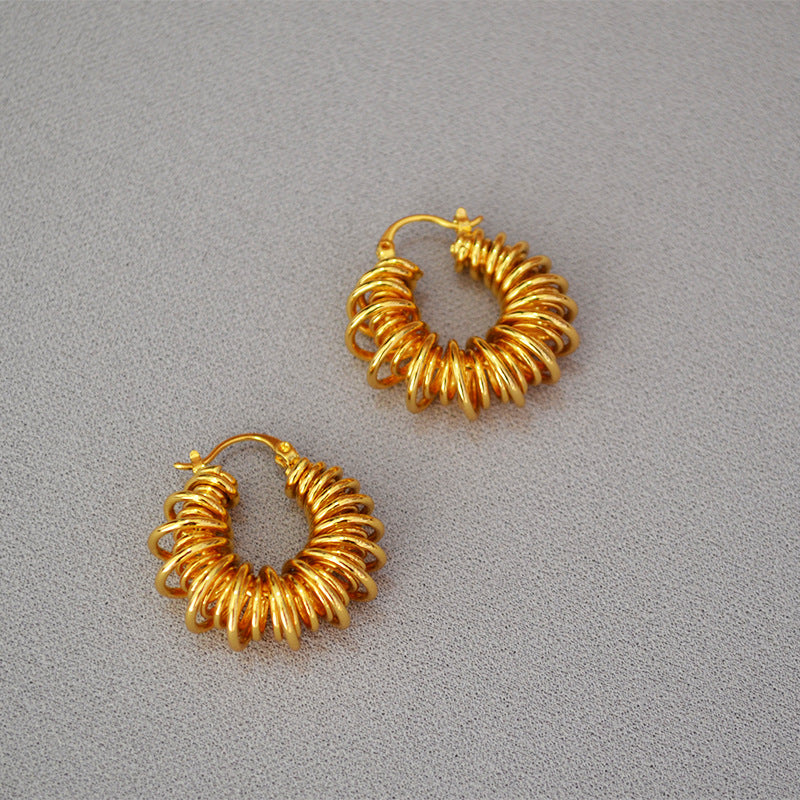 Beautiful Gold Earring with Unique Style