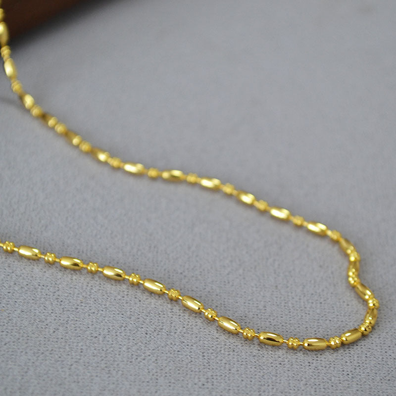 Vintage Handmade Gold Necklace