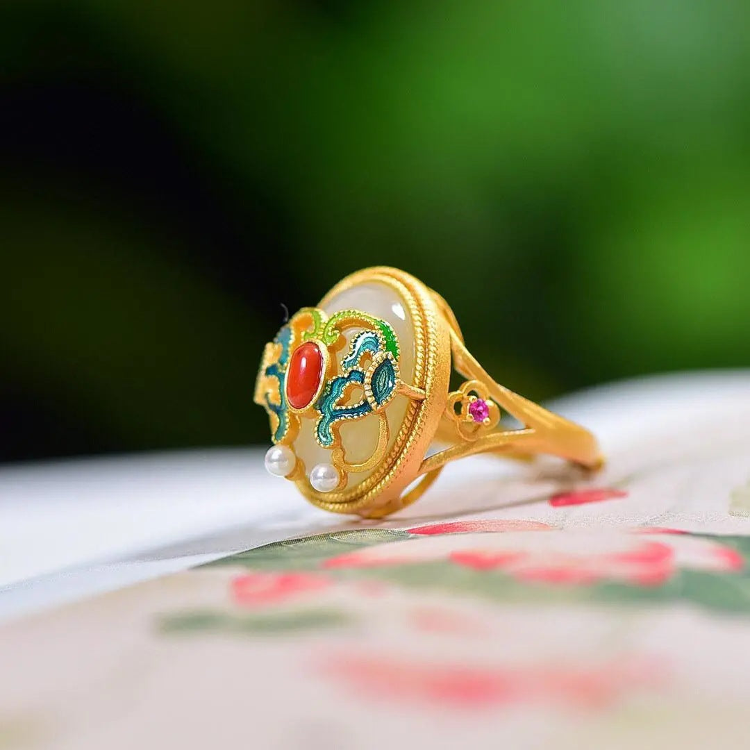 Delicate Artisan Gold Ring