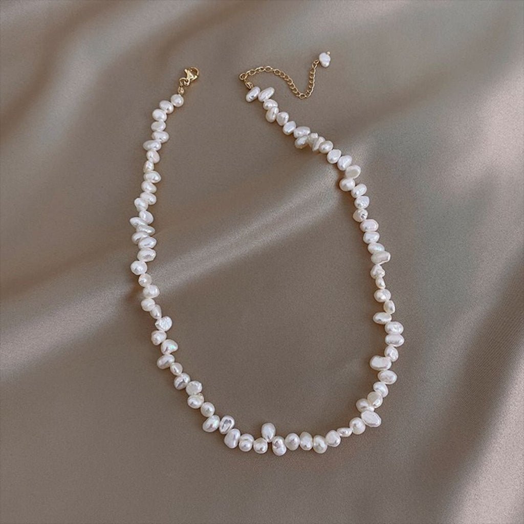 Delicate Artisan Pearl Necklace
