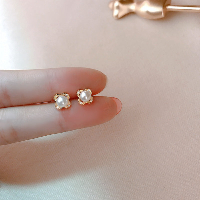 Delicate Artisan Pearl Earring