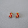 Delicate Artisan Gold Earring
