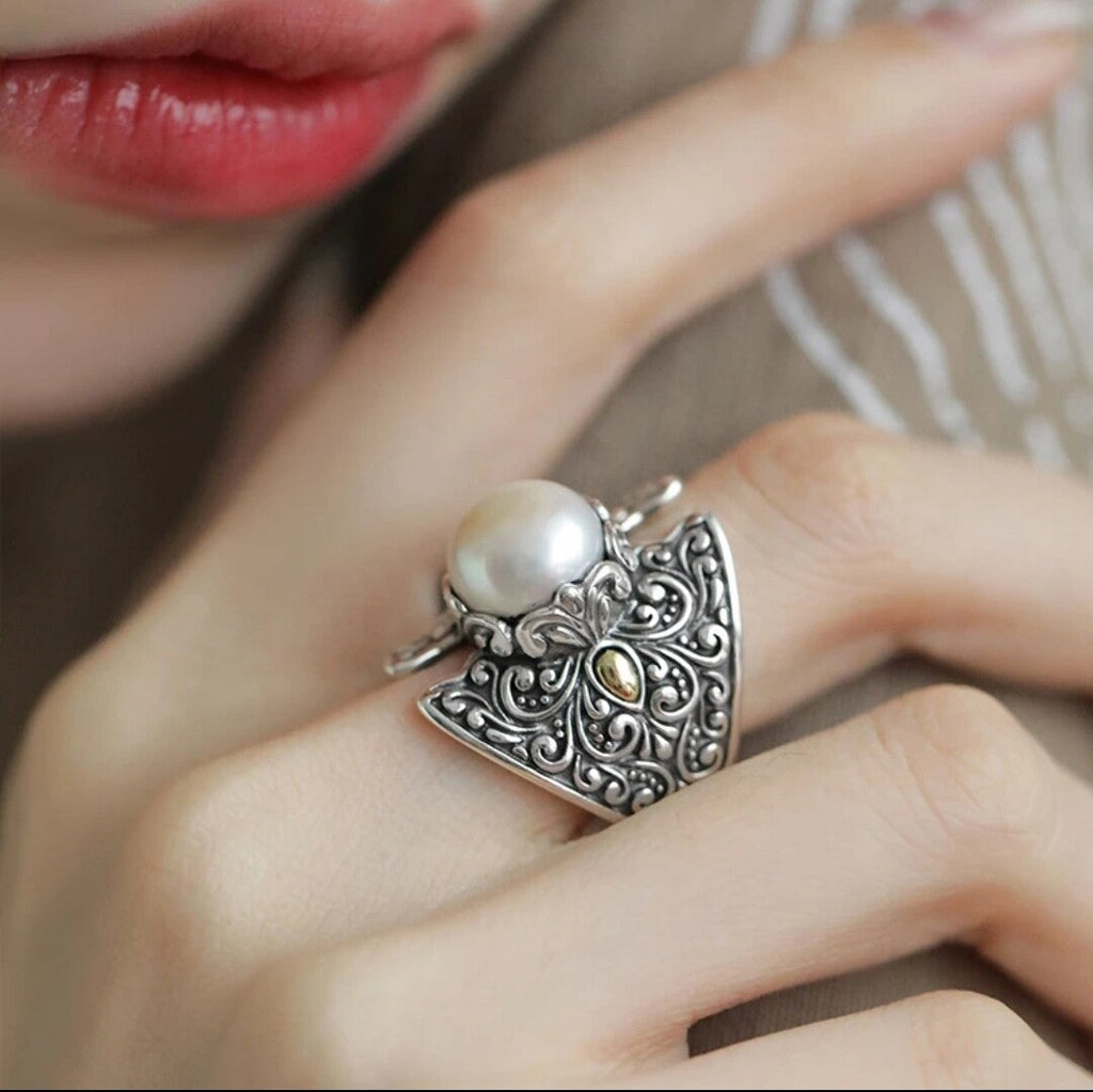 Beautiful Silver Ring with Unique Style