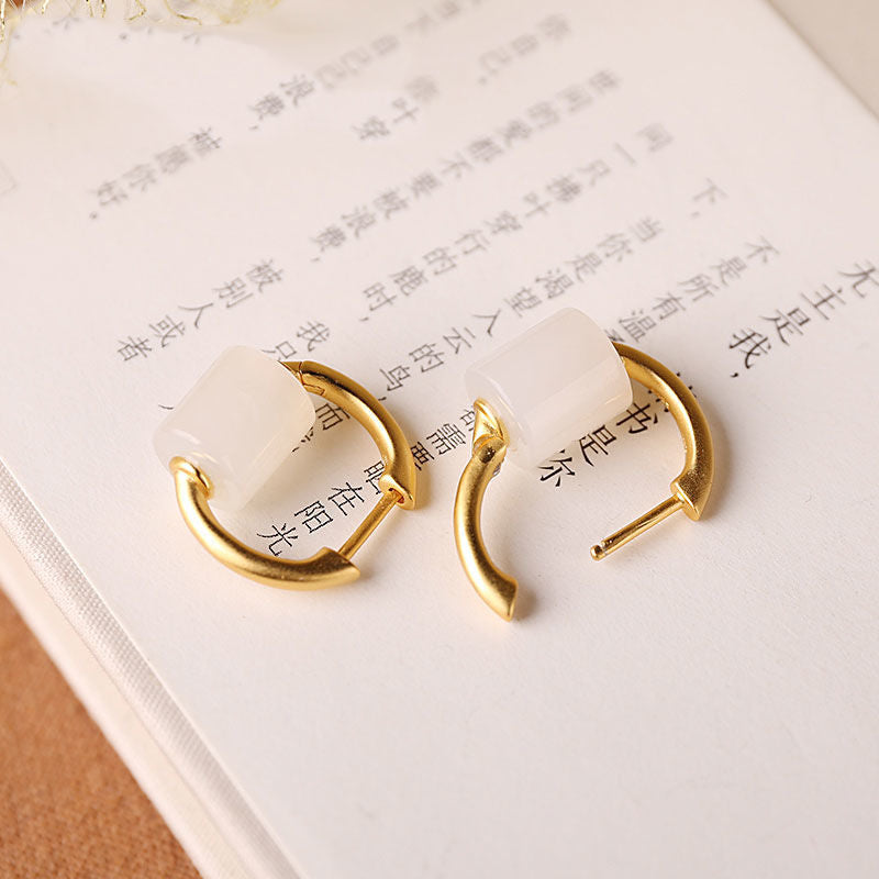 Delicate Artisan Gold Earring