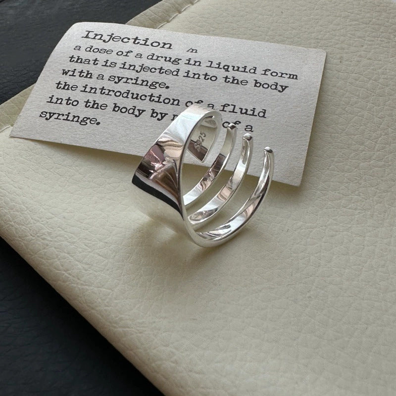 Beautiful Silver Ring with Unique Style