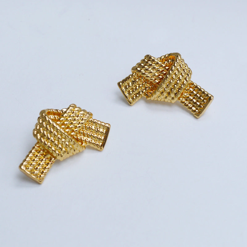 Vintage Handmade Gold Earring
