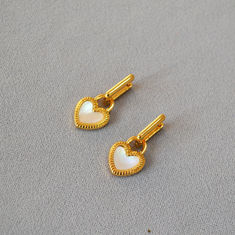 Delicate Artisan Gold Earring