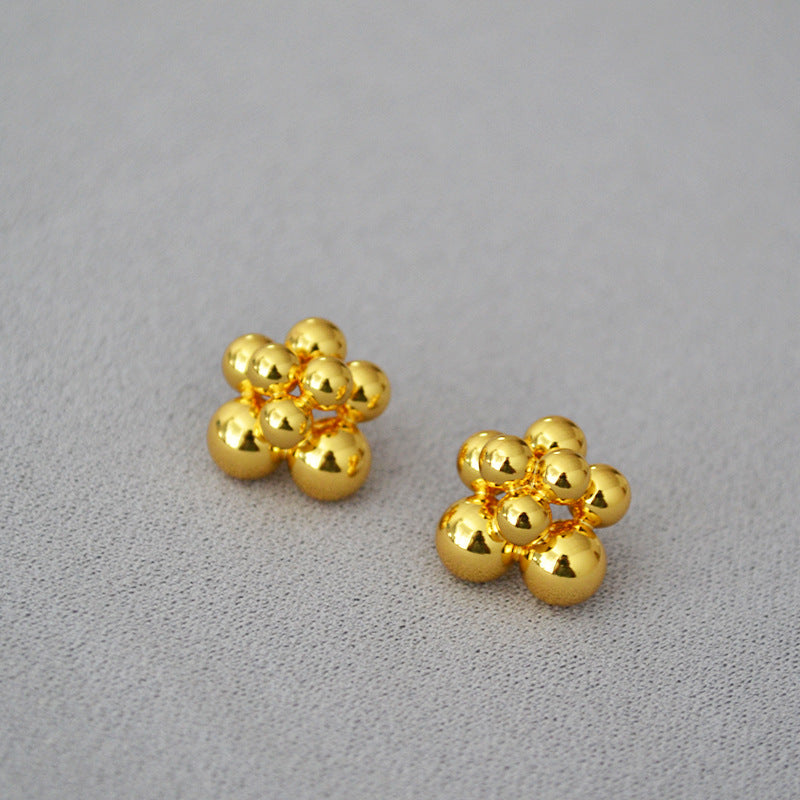 Vintage Handmade Gold Earring