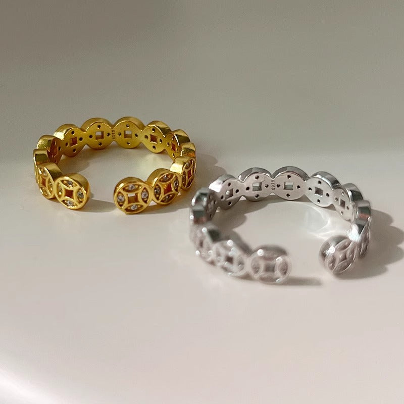 Delicate Artisan Gold Ring