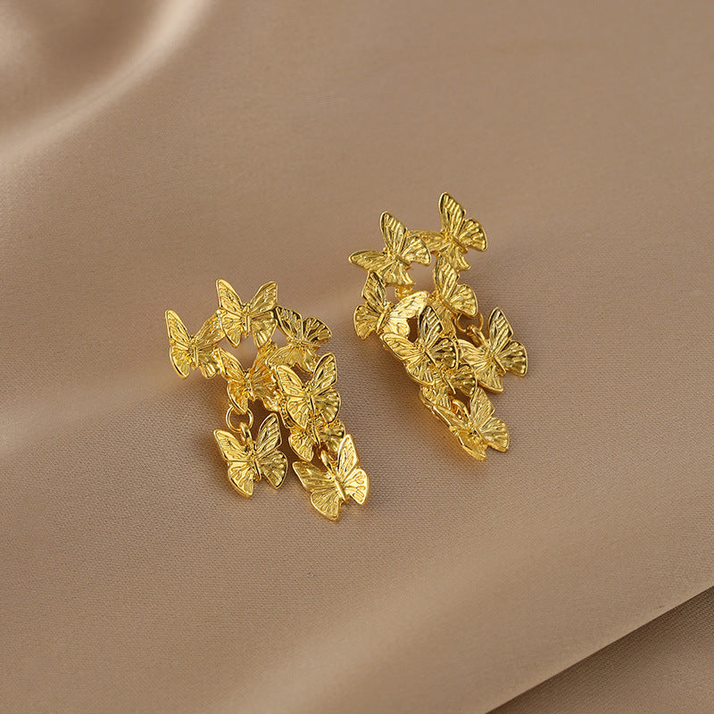 Vintage Handmade Gold Earring