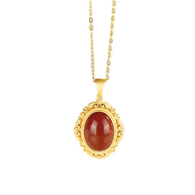 Delicate Artisan Gold Pendant
