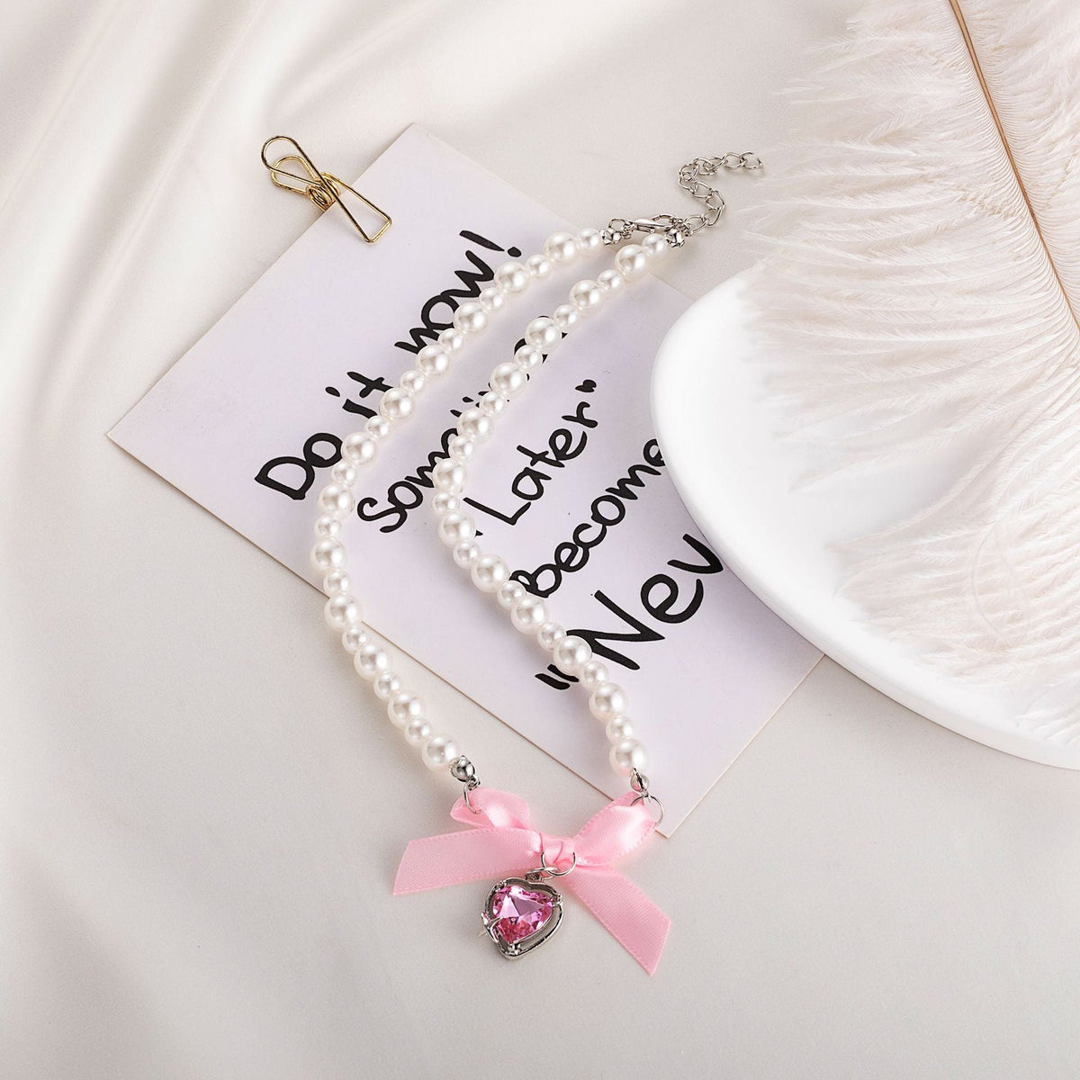 Delicate Artisan Pearl Necklace